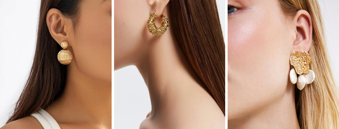Boucles d'oreilles créoles en grille fabriquées avec précision | De la conception du client au produit final parfait