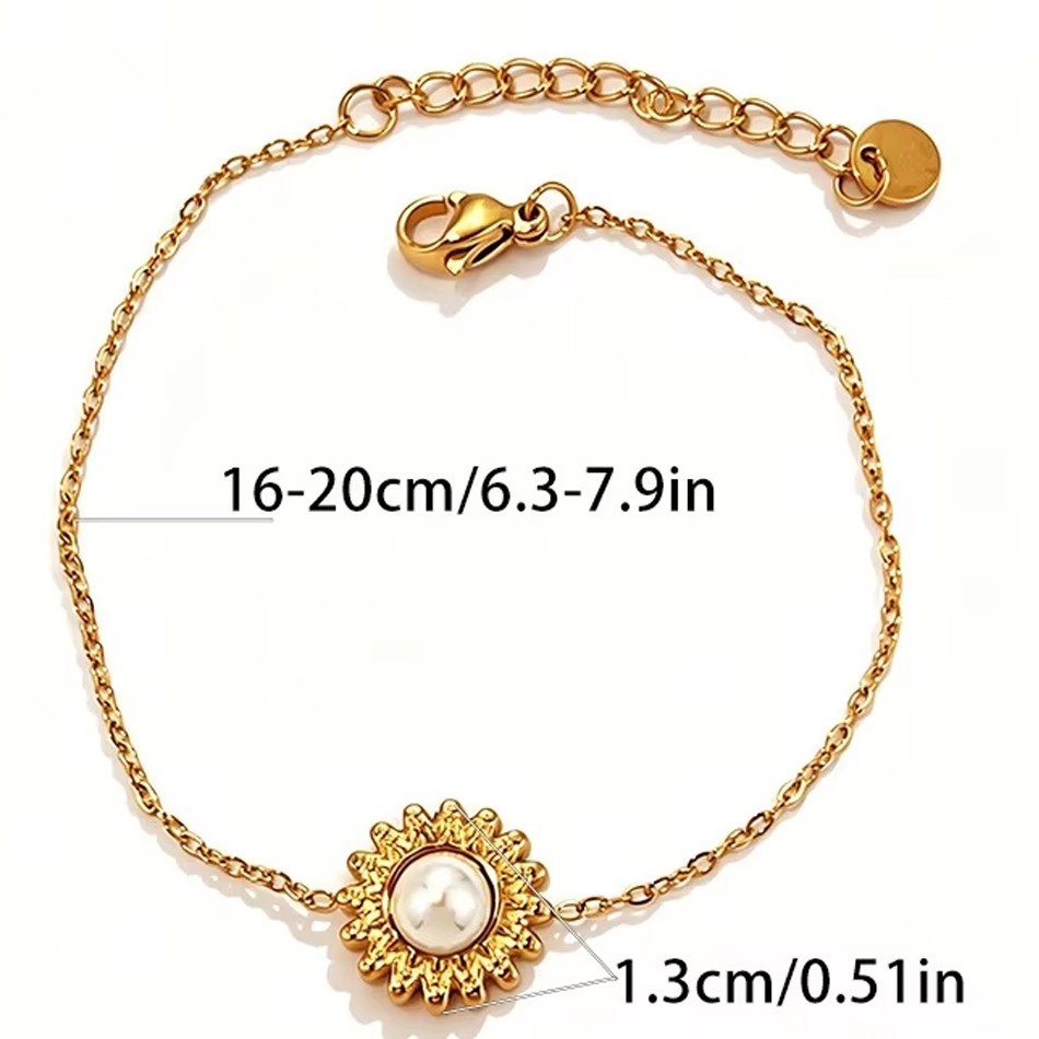 Bijoux personnalisés OEM Vintage pour femmes, en acier inoxydable plaqué or, Zircon réglable, Bracelets à breloques à la mode