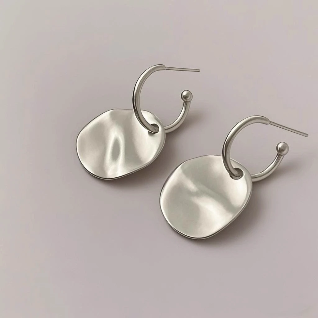 Fabricant de bijoux en argent 925 personnalis&eacute;s Boucles d'oreilles cr&eacute;oles Bijoux de mode individual
