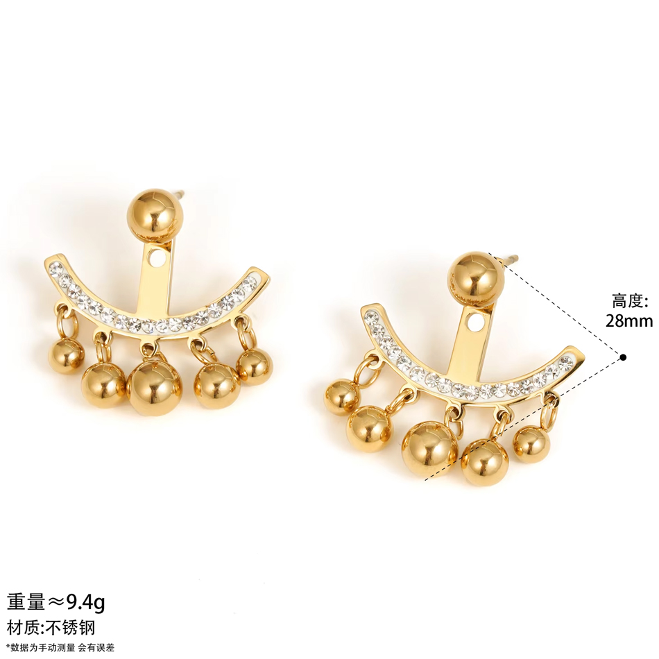 Bijoux personnalisés OEM boucles d'oreilles goutte de rosée étincelante minimalisme avec boucles d'oreilles de mode empilables de diamants CZ détachables