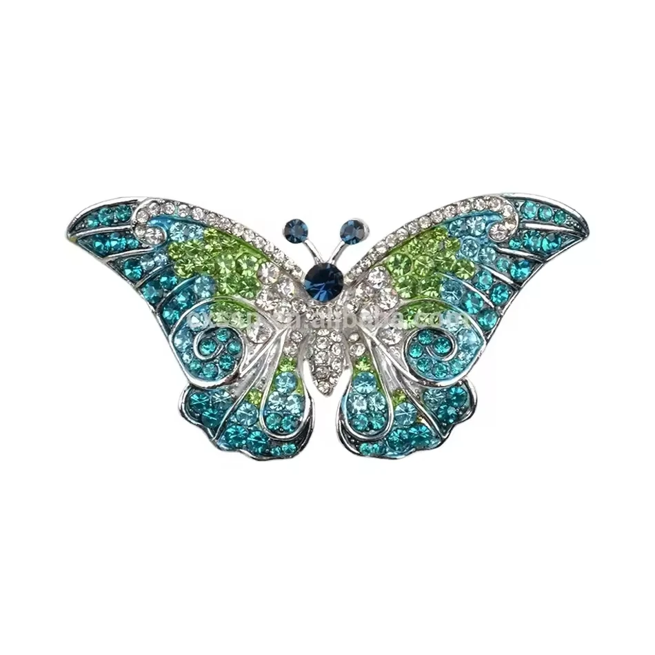2025&nbsp;Broches populaires en alliage de diamant bleu et cristal &agrave; la mode pour enfants, pour cadeaux d